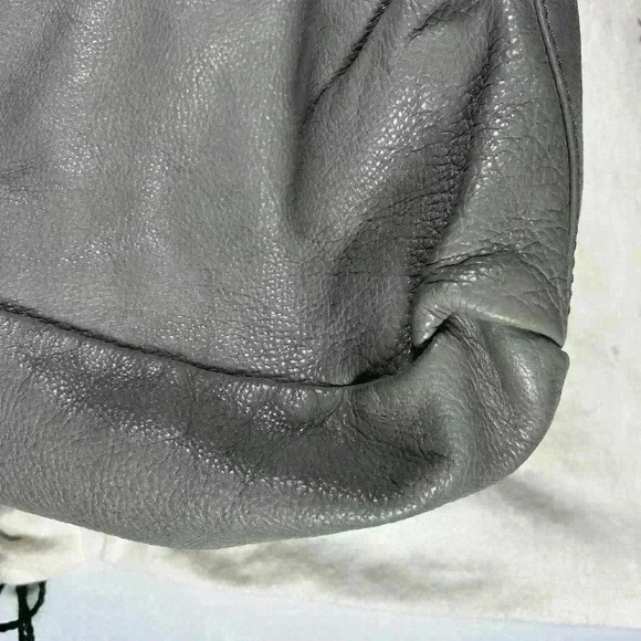 MARC JACOBS Orig Y2K Gray Shoulder Crossbody Satchel Top Handle Leather Purse Lg - Picture 10 of 13